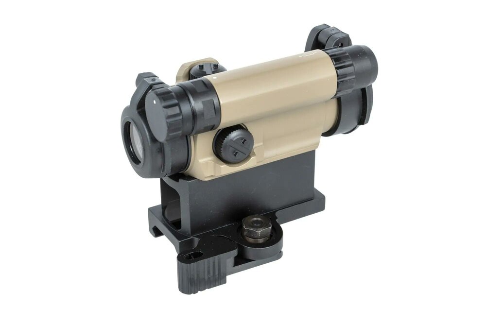 JJ AIRSOFT  M5 red dot sight with 3 mounts Tan