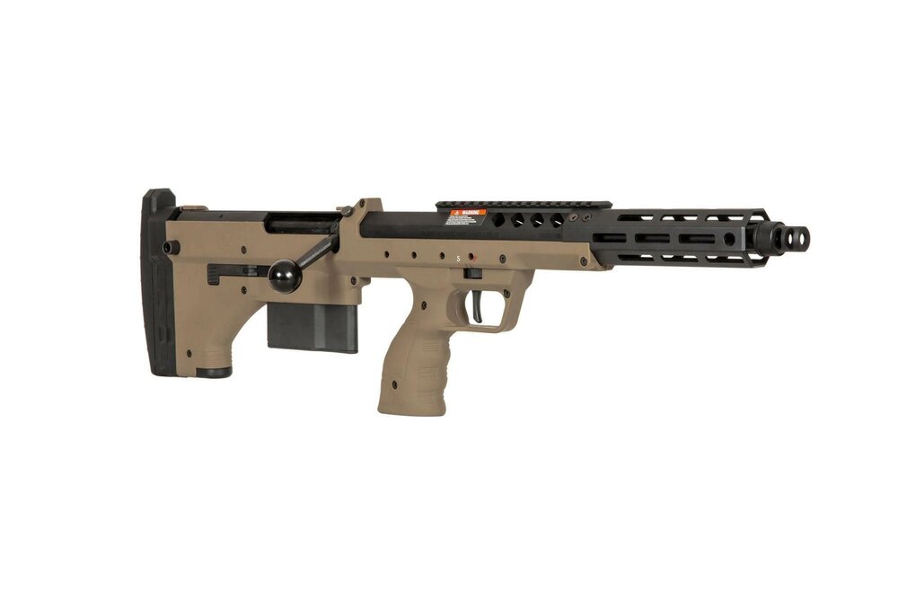 DESERT TECH SRS-A2/M2 Covert 16&quot; (Right-Handed) Sniper Rifle Replica &ndash; FDE