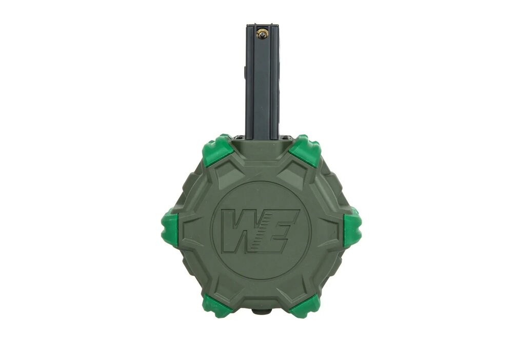 WE green gas drummag for M4/16 replicas  - Olive
