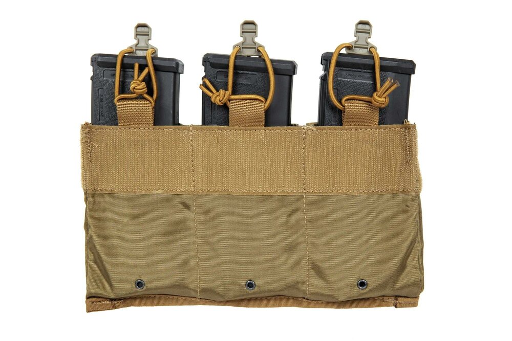 Triple tactical insert for 7.62 mm magazines Wosport Coyote Brown