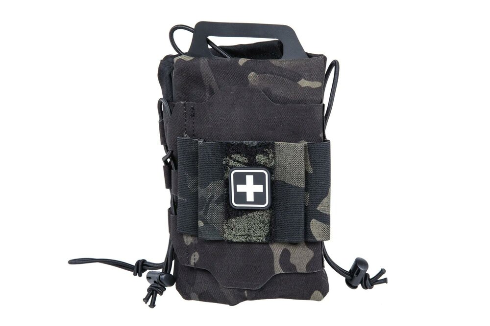 Tactical first aid kit with Molle panel Wosport MultiCam Black