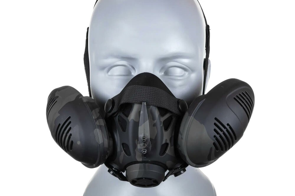 Tactical Respirator Modeling Mask Multicam Black