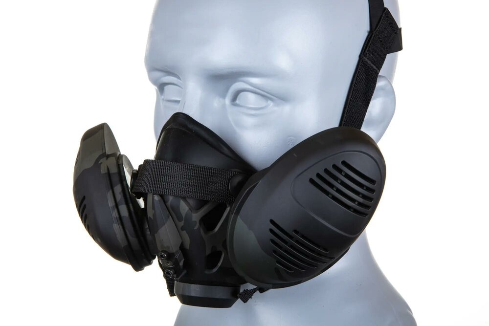 Tactical Respirator Modeling Mask Multicam Black