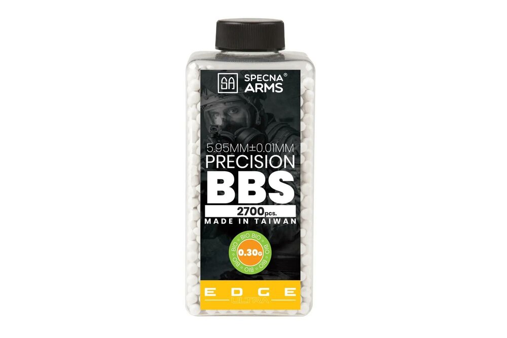 SPECNA ARMS  EDGE ULTRA&trade; BIO 0.30g precision bullets - 2700 pcs - white - bottle