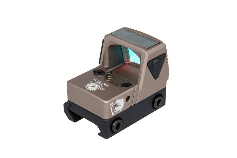 JJ AIRSOFT Collimator xFORCE MINI Solar Powered Flat Dark Earth