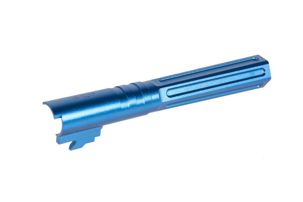 Aluminum outer barrel LA Capa Customs HEXCUT for TM Hi-Capa 5.1 replicas Blue