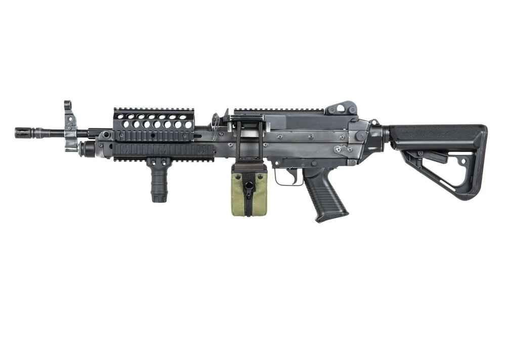 A&amp;K MK 46 MOD 0 Battleworn Zwart LMG