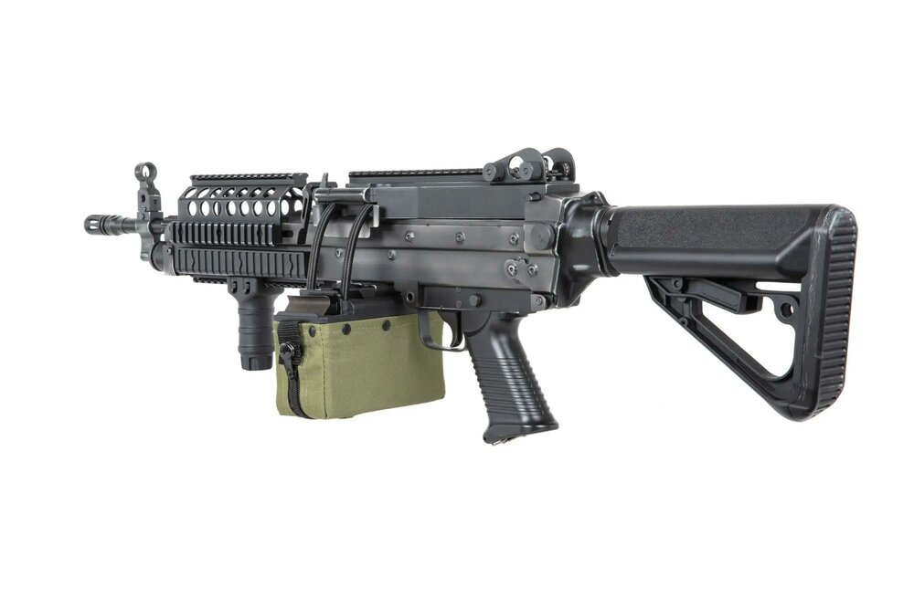 A&amp;K MK 46 MOD 0 Battleworn Zwart LMG