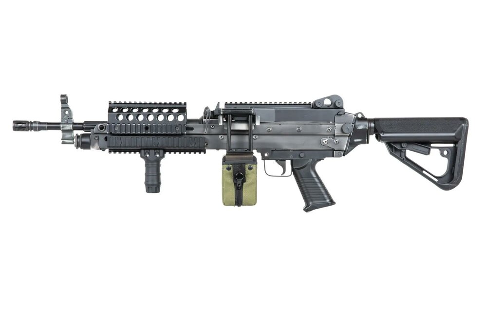 A&amp;K MK 46 MOD 0 Battleworn Zwart LMG