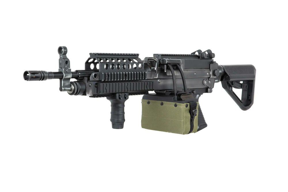 A&amp;K MK 46 MOD 0 Battleworn Zwart LMG