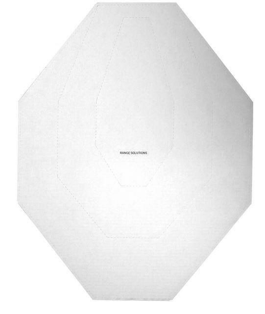 IPSC Range Solutions Cardboard Shields White/Brown 50pcs