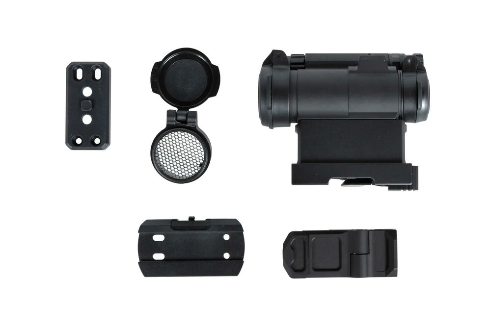 JJ AIRSOFT M5 red dot sight with 3 mounts Zwart