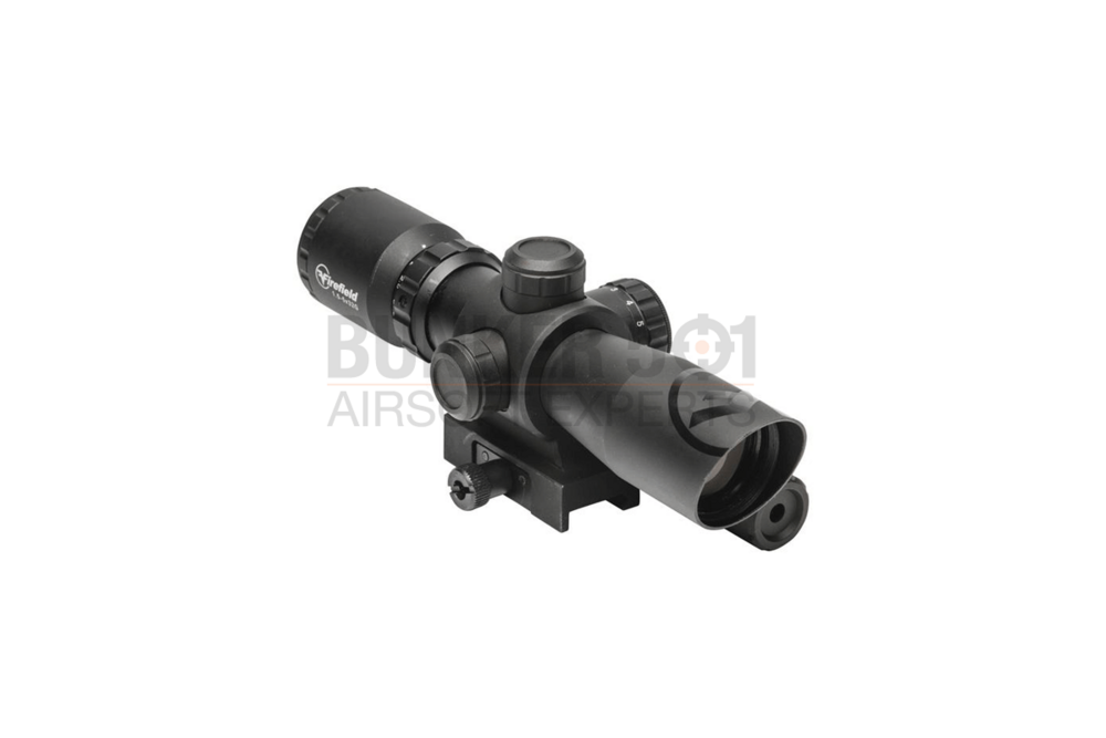 FIREFIELD FF13063 Barrage 1.5-5x32 Riflescope with Green Laser