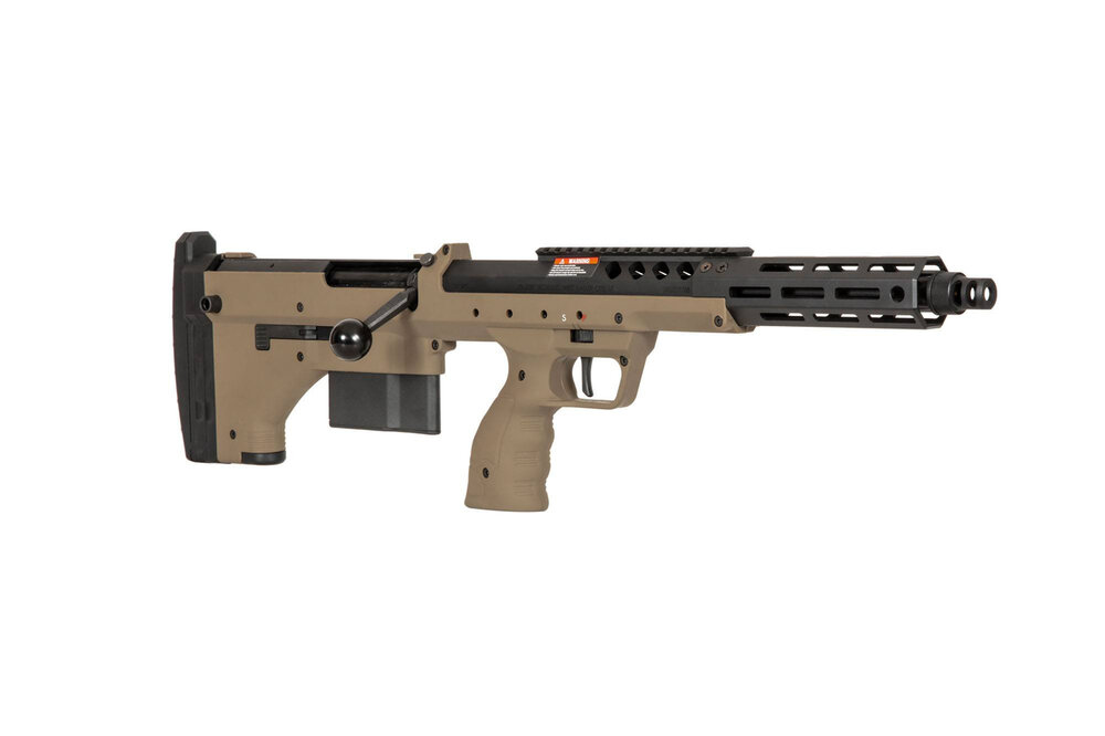 DESERT TECH SRS-A2/M2 Covert 16&quot; (Right-Handed) Sniper Rifle Replica &ndash; FDE