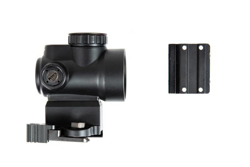 AIM-O MRO Red Dot Sight Replica with riser + lower mount - black