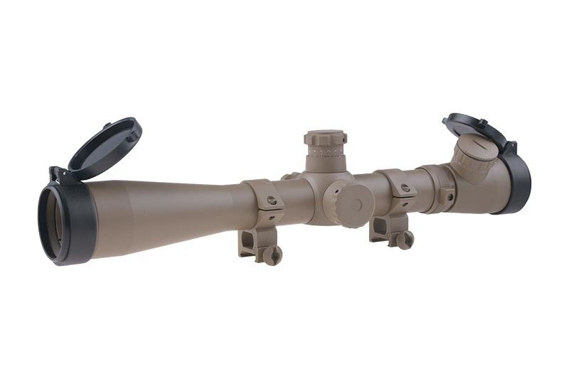 AMOEBA SC-010 3.5-10x40 E-SF Scope - Tan