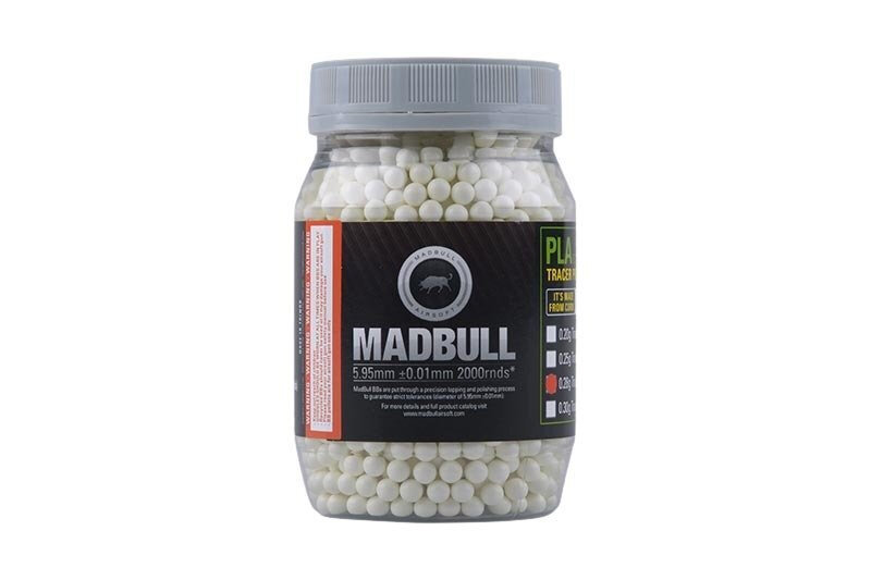 BBs Bio Tracer Degradable 0.28g Madbull PLA 2000 pcs - Green