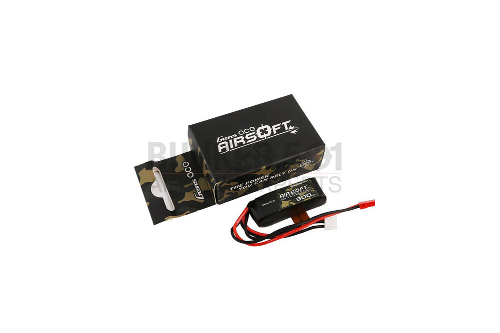 GENS ACE Airsoft battery LiPo 7,4V 300mAh 35C JST-SYP