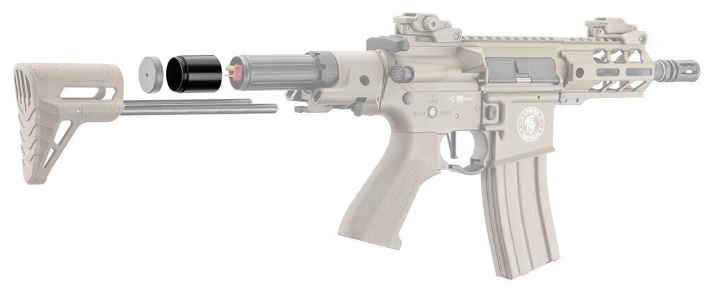 LANCER TACTICAL Stock Tube Extender for LT-34 Enforcer PDW LK9074 &amp; LK9077