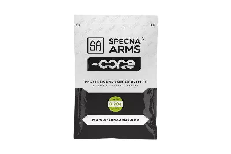 SPECNA ARMS  0.20g Bio BBs - 1000 Pcs