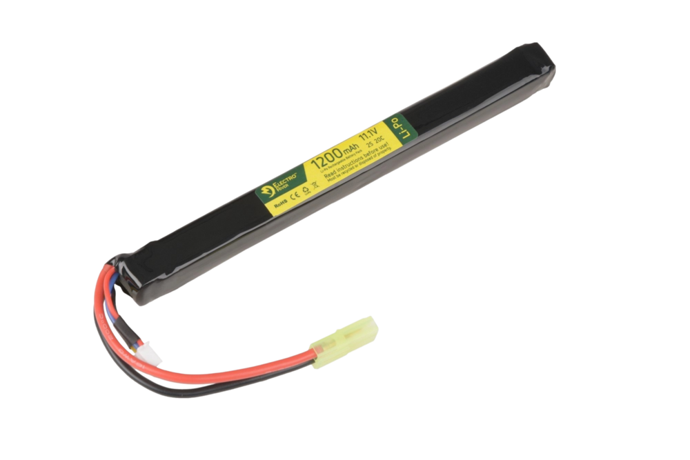 ELECTRO RIVER LiPo 11.1V 1200mAh 2S/20C Battery - Under AK Dust Cover