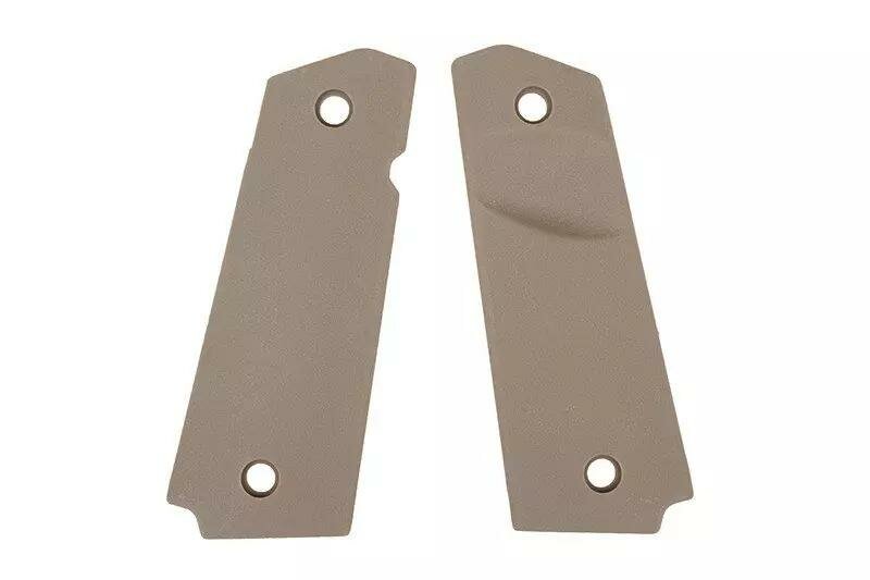 Colt 1911 Grip Side Linings  - Dark Earth