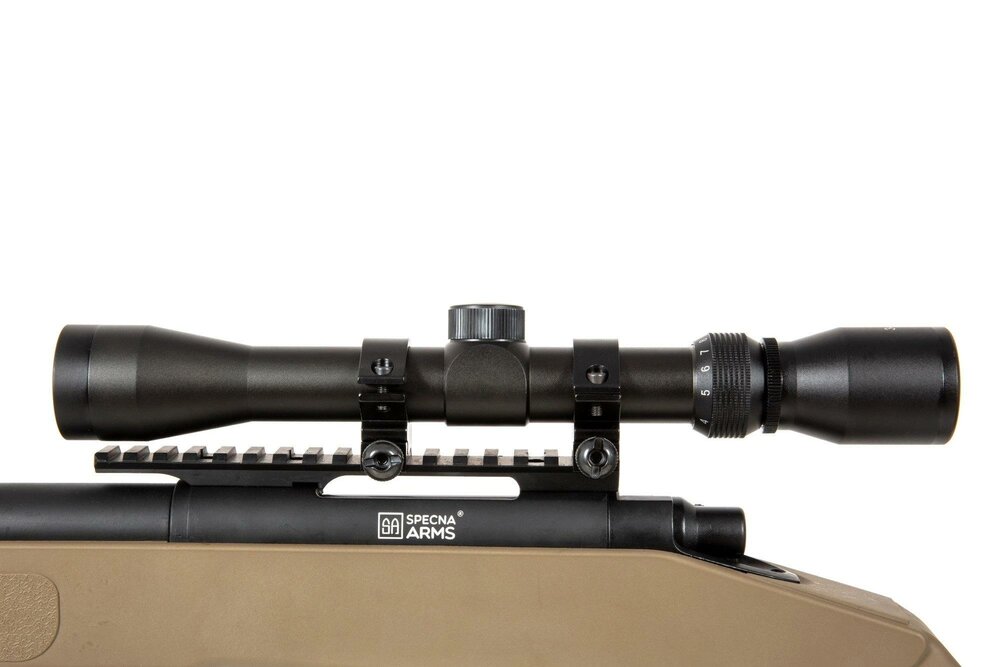 SPECNA ARMS SA-S02 CORE&trade; Sniper Rifle  with Scope and Bipod - Tan