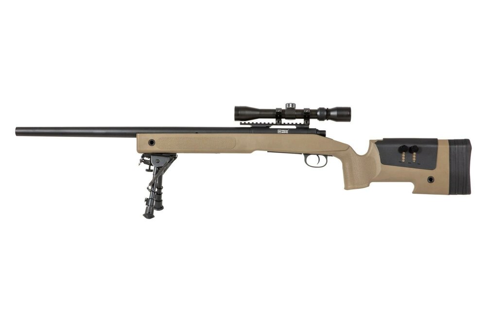 SPECNA ARMS SA-S02 CORE&trade; Sniper Rifle  with Scope and Bipod - Tan