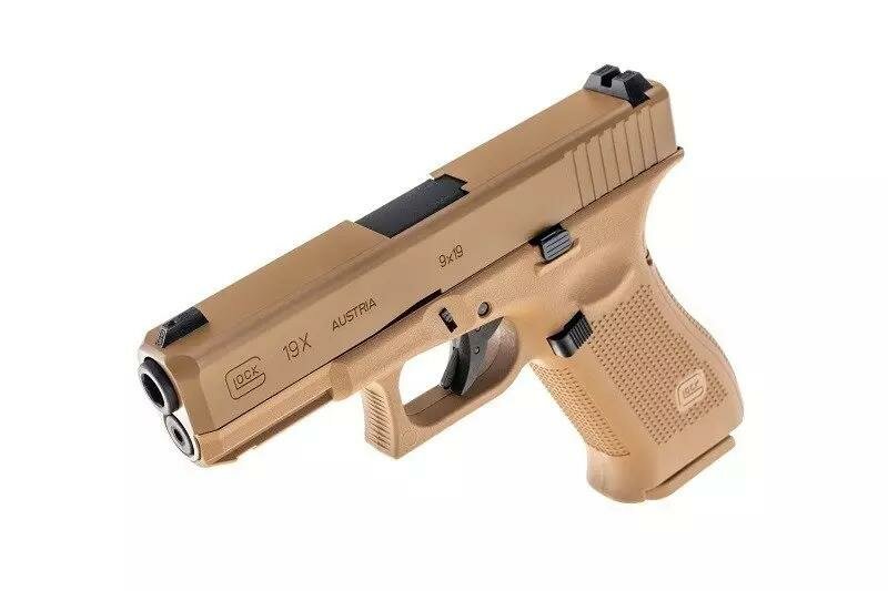 GBB Glock 19X Green Gas pistol replica - Coyote