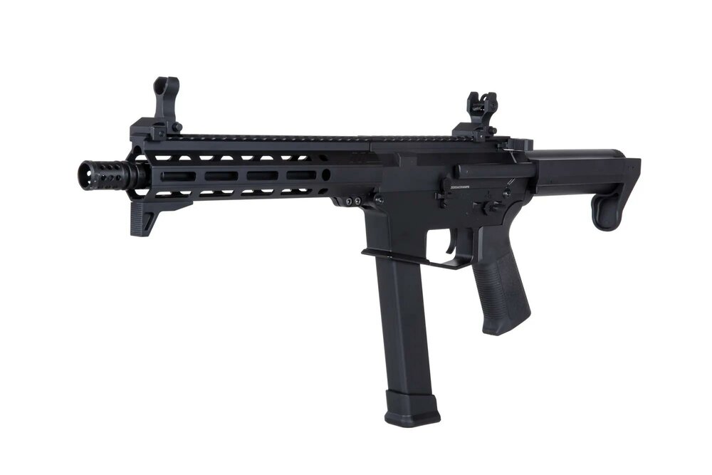 Golden Eagle/EMG Angstadt Arms UDP-9 9&#039;&#039; submachine gun replica Black