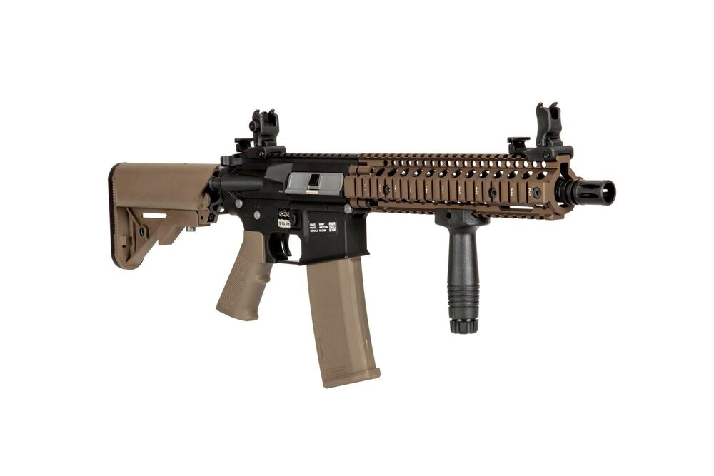 Specna Arms Daniel Defense&reg; MK18 SA-E19 EDGE&trade; HAL2 &trade; Chaos Bronze carbine replica