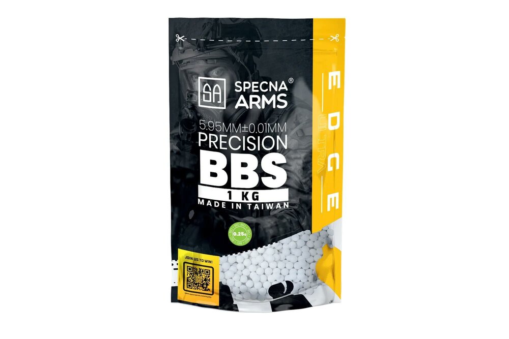 Precision bullets0.25g Specna Arms EDGE ULTRA&trade; BIO - 1 kg - white