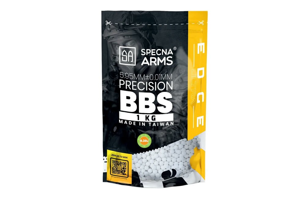 Precision bullets0.30g Specna Arms EDGE ULTRA&trade; BIO - 1 kg - white
