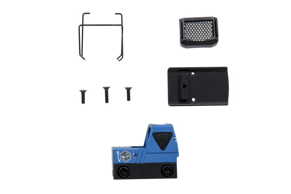 JJ AIRSOFT Collimator xFORCE MINI Solar Powered Blue