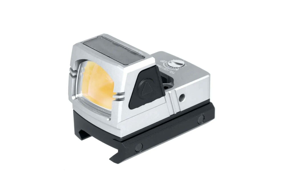 JJ AIRSOFT Collimator xFORCE MINI Solar Powered Silver