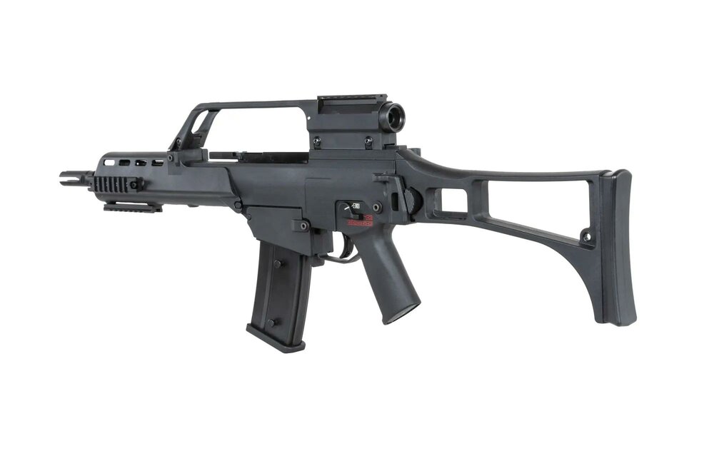SRC DUAL POWER SR36K COB-304 airsoft carbine with scope Black