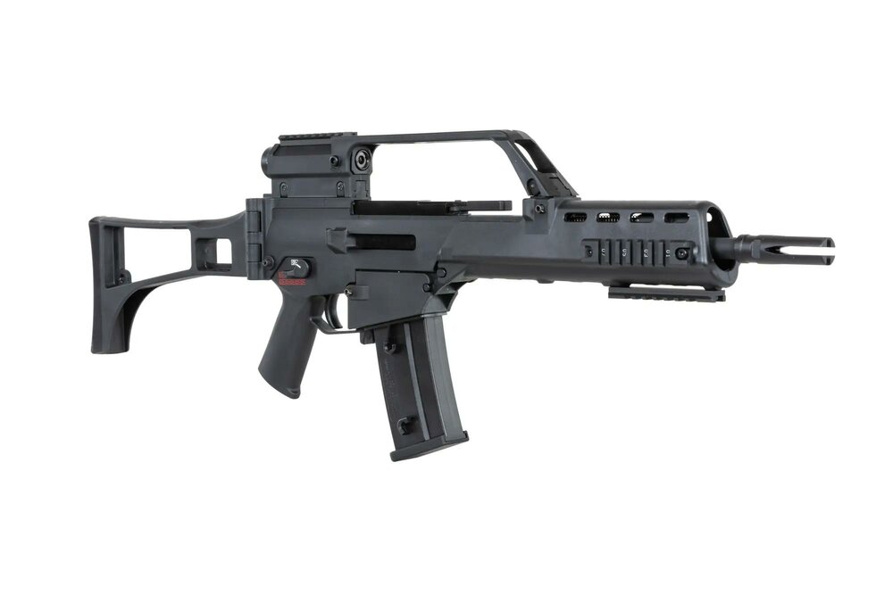 SRC DUAL POWER SR36K COB-304 airsoft carbine with scope Black