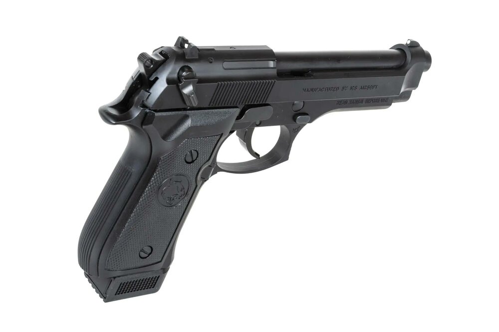 ICS BLE-BM9 Dual Power airsoft pistol Black (with CO2 magazine)