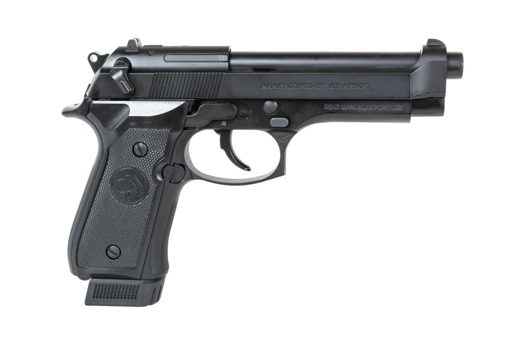ICS BLE-BM9 Dual Power airsoft pistol Black (with CO2 magazine)