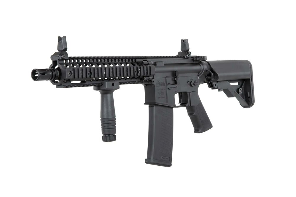 Specna Arms Daniel Defense&reg; MK18 SA-P19 Prime&trade; Aster II ETU airsoft Carbine with Brushless Motor Black
