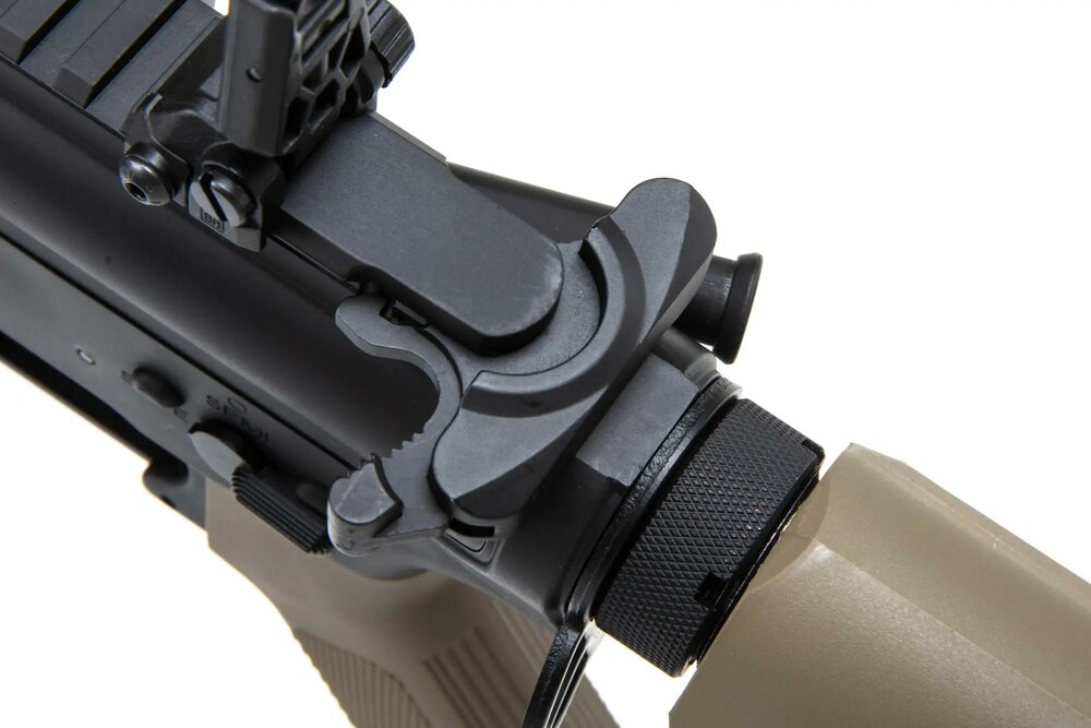 Specna Arms Daniel Defense&reg; MK18 SA-P19 Prime&trade; Aster II ETU airsoft carbine with Chaos Bronze brushless motor