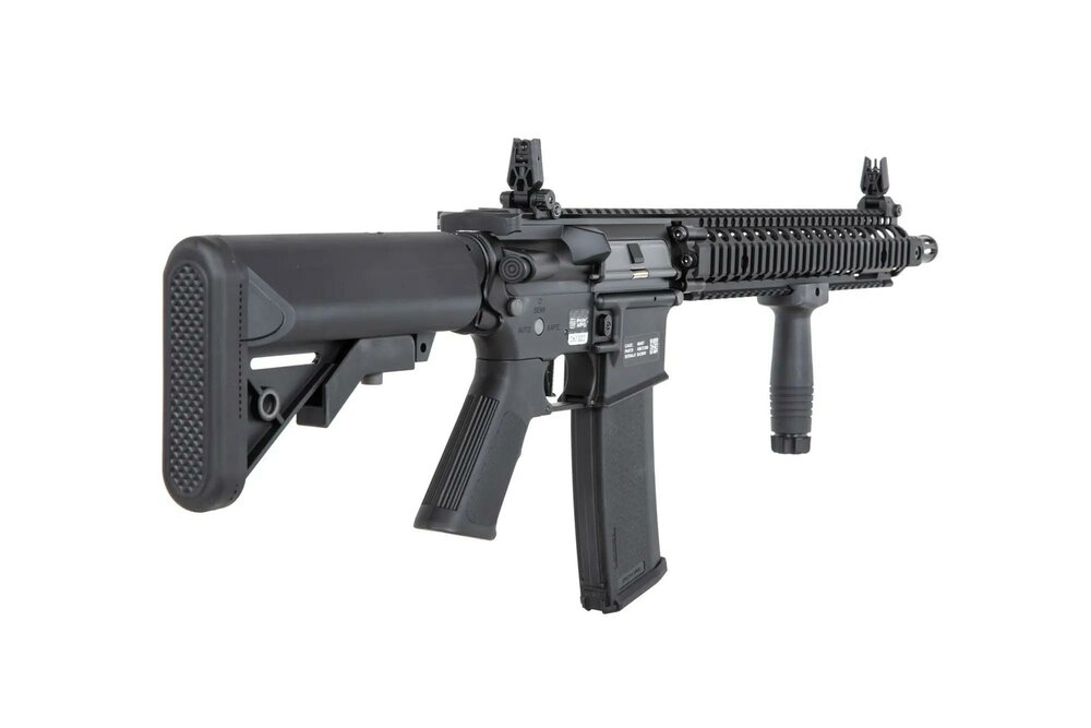 Specna Arms Daniel Defense&reg; MK18 SA-P26 Prime&trade; Aster II ETU airsoft Carbine with Brushless Motor Black