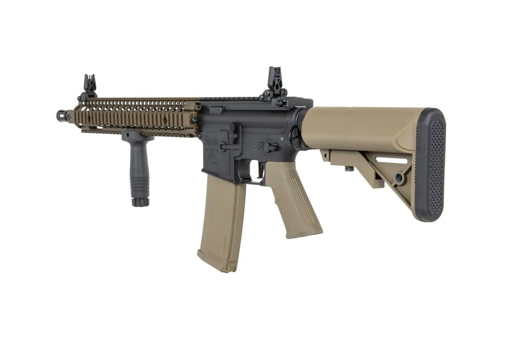 Specna Arms Daniel Defense&reg; MK18 SA-P26 Prime&trade; Aster II ETU airsoft carbine with Chaos Bronze brushless motor