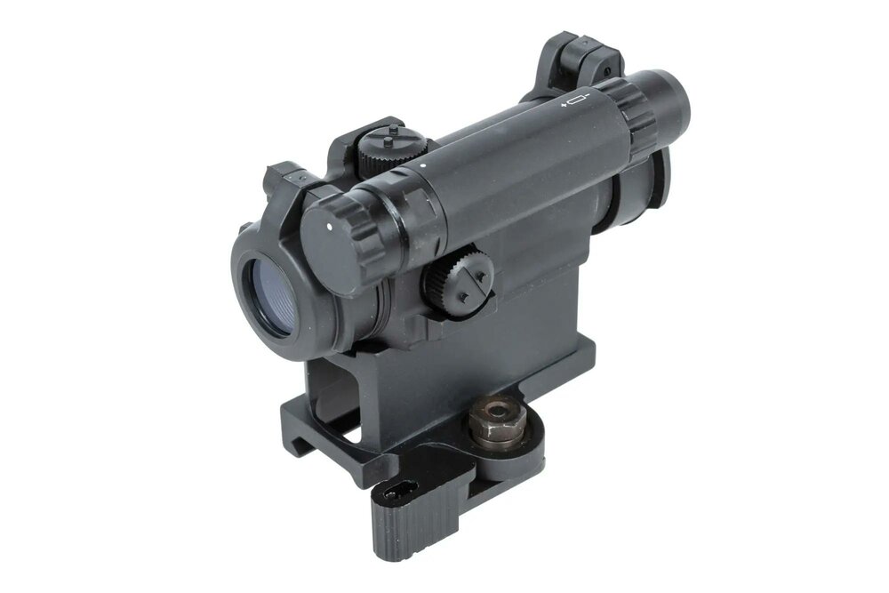 JJ Airsoft M5 red dot sight with QD mount Black