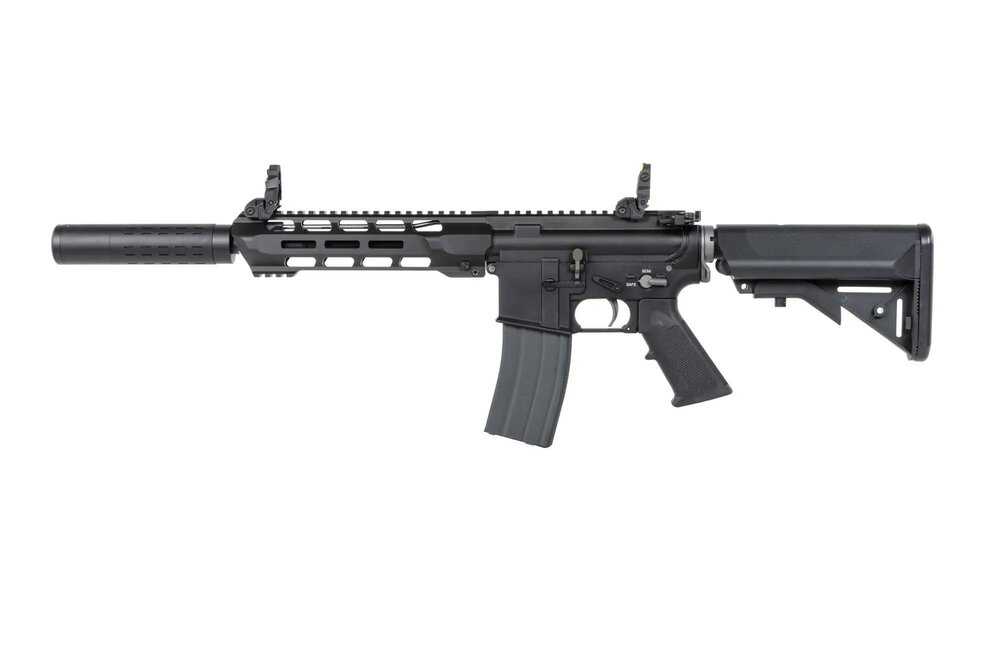  SRC DUAL POWER SR4 ZAROS-S GBB carbine with green gas magazine