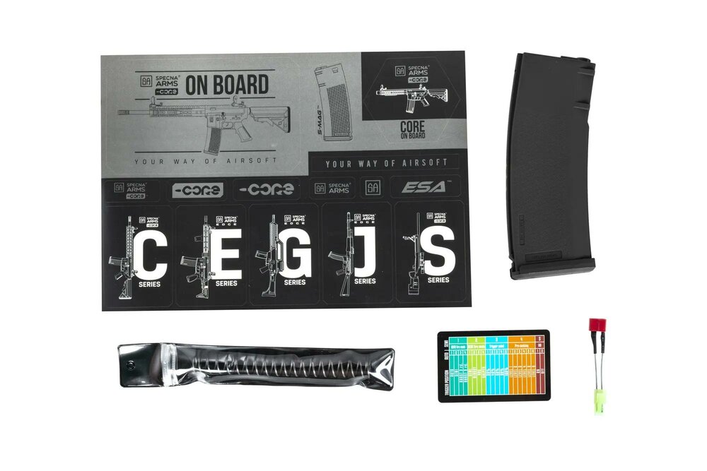 Specna Arms SA-C08 CORE&trade; HAL ETU&trade; Single Fire Only airsoft Carbine Black