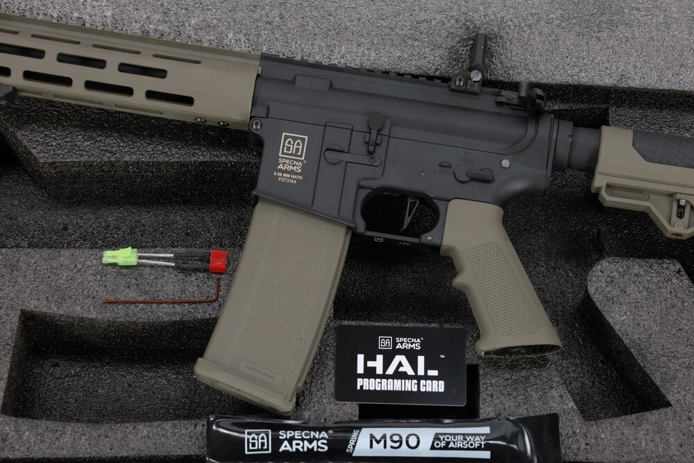 SPECNA ARMS SA-F03 FLEX&trade; Light Ops Stock HAL ETU Gen.2 &ndash; Olive | Airsoft AEG