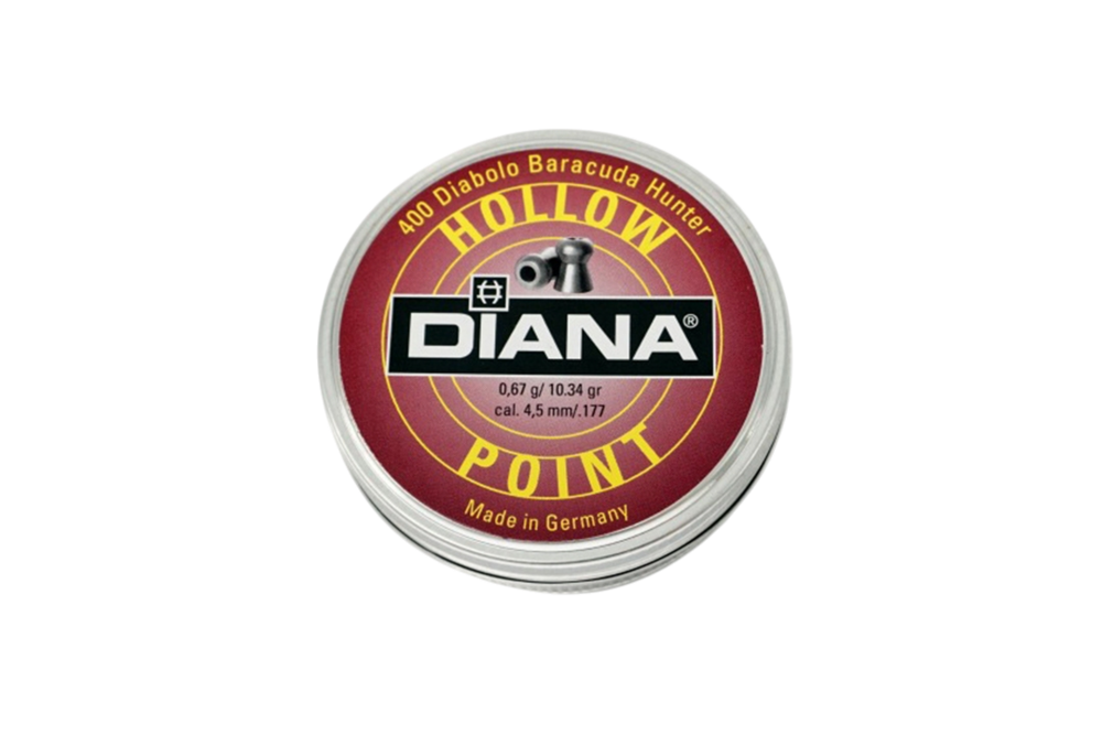 DIANA  Baracuda Hunter Hollow Point  4.5mm (.177)  Airgun Pellets  200 pcs