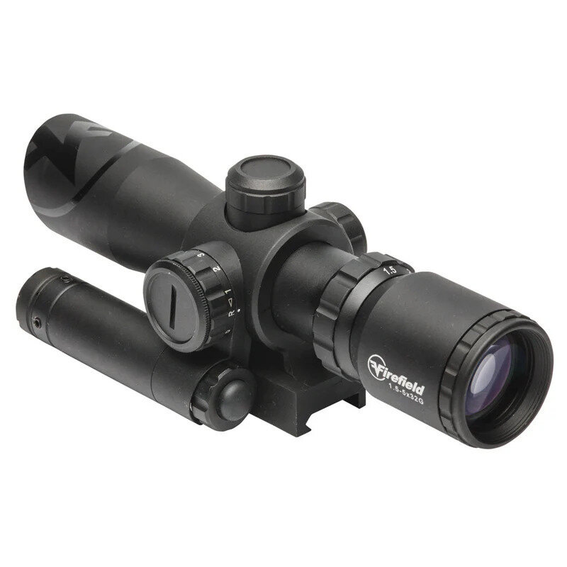 FIREFIELD FF13063 Barrage 1.5-5x32 Riflescope with Green Laser