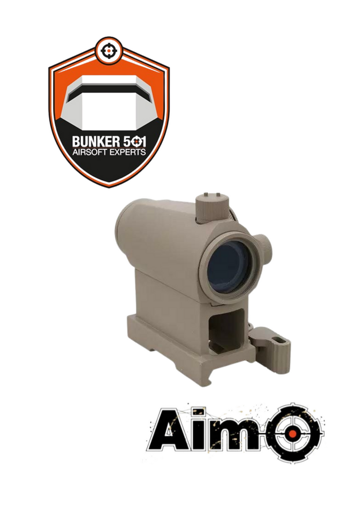 AIMO A1 replica collimator sight with QD mount and low - tan